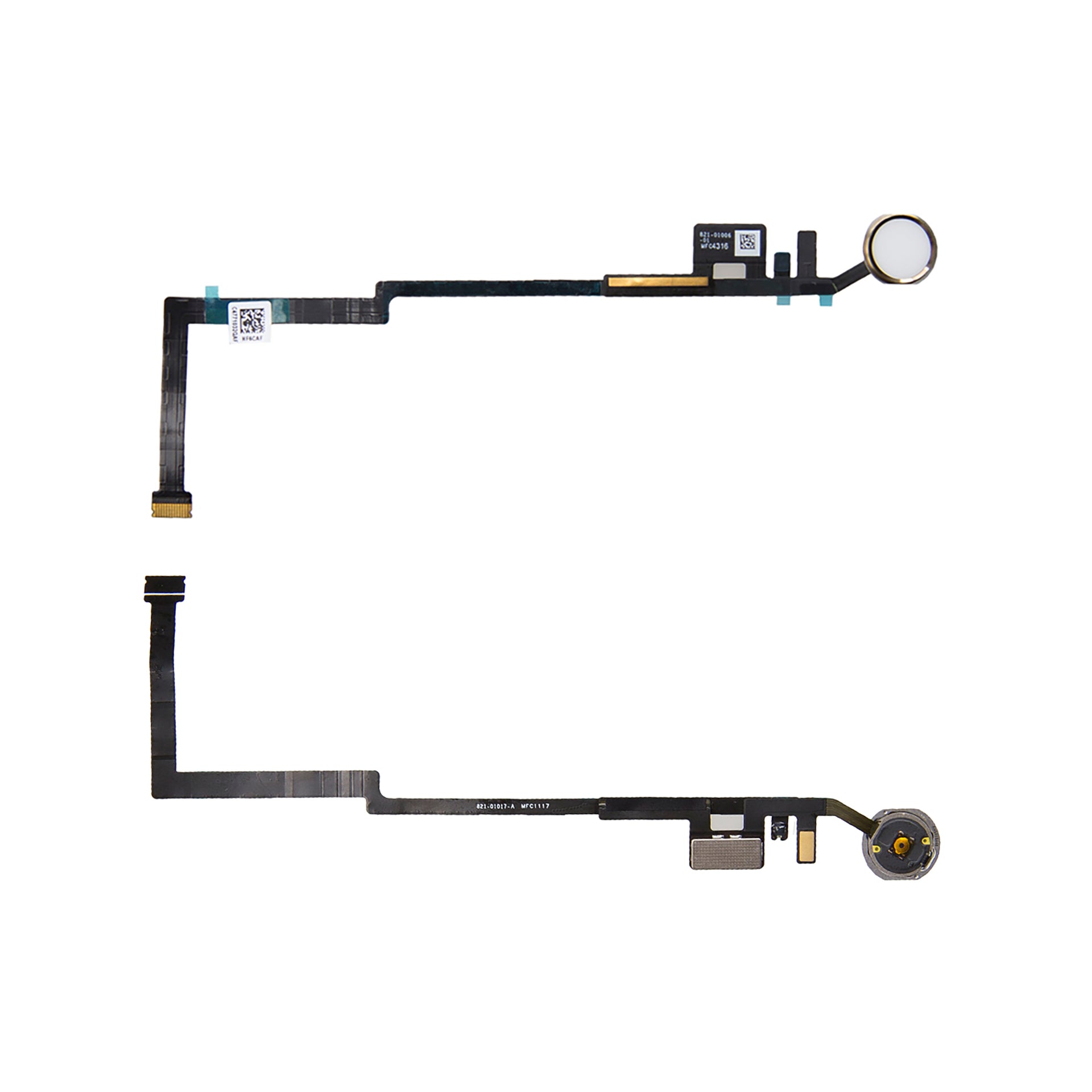 For Apple iPad 5 (2017), iPad 6 (2018) 9.7 inch Home Button Flex Gold OEM