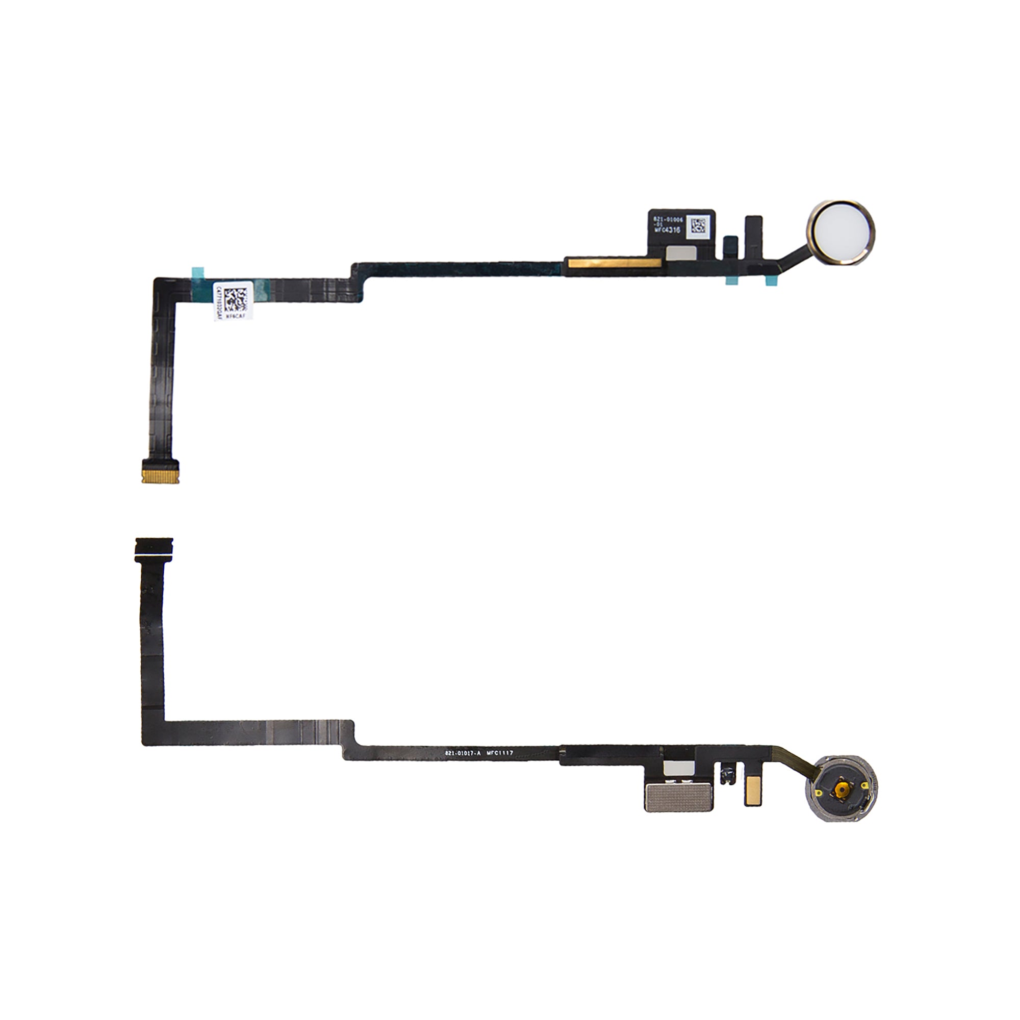 For Apple iPad 5 (2017), iPad 6 (2018) 9.7 inch Home Button Flex Gold OEM
