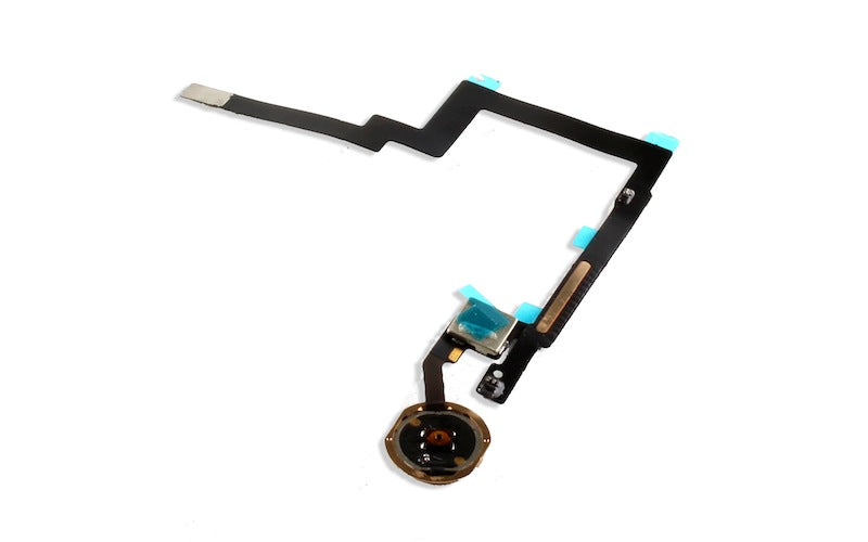 For apple iPad Mini 3 Home Button Flex Gold Pulled