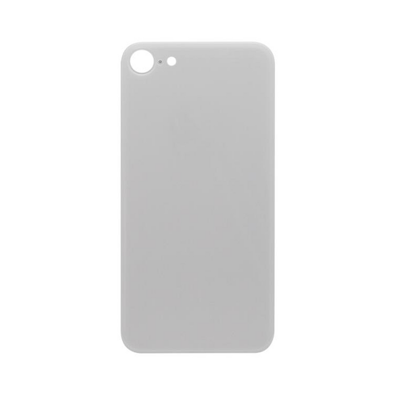 For iPhone 8 Extra Glass White (Enlarged camera frame)