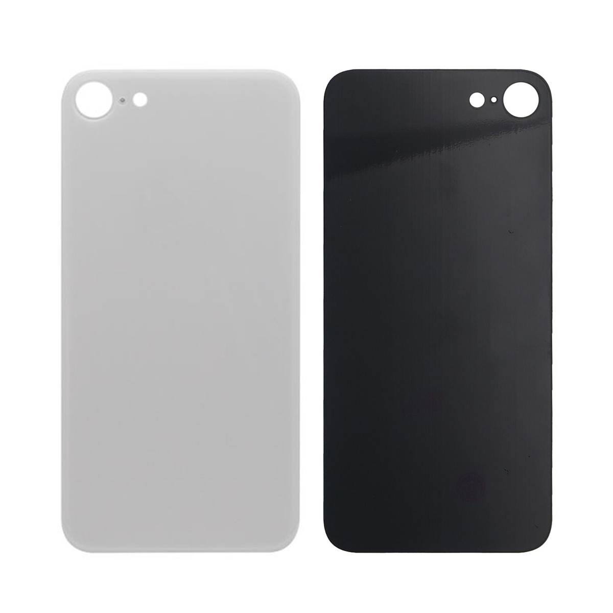 For Apple iPhone 8 Back Glass, Enlarged Camera Frame White Compatible