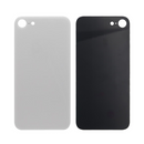 For Apple iPhone 8 Back Glass, Enlarged Camera Frame White Compatible