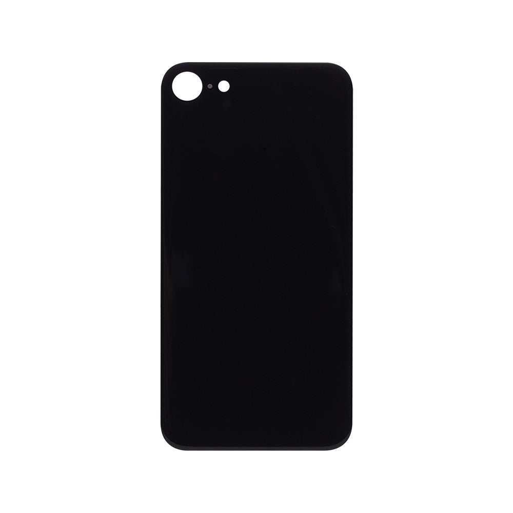 For Apple iPhone 8 Back Glass, Enlarged Camera Frame Black Compatible