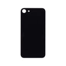 For Apple iPhone 8 Back Glass, Enlarged Camera Frame Black Compatible