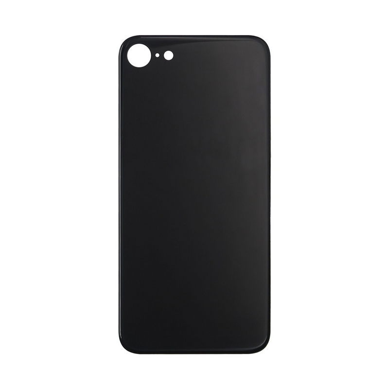 For iPhone 8 Extra Glass Black (Enlarged camera frame)