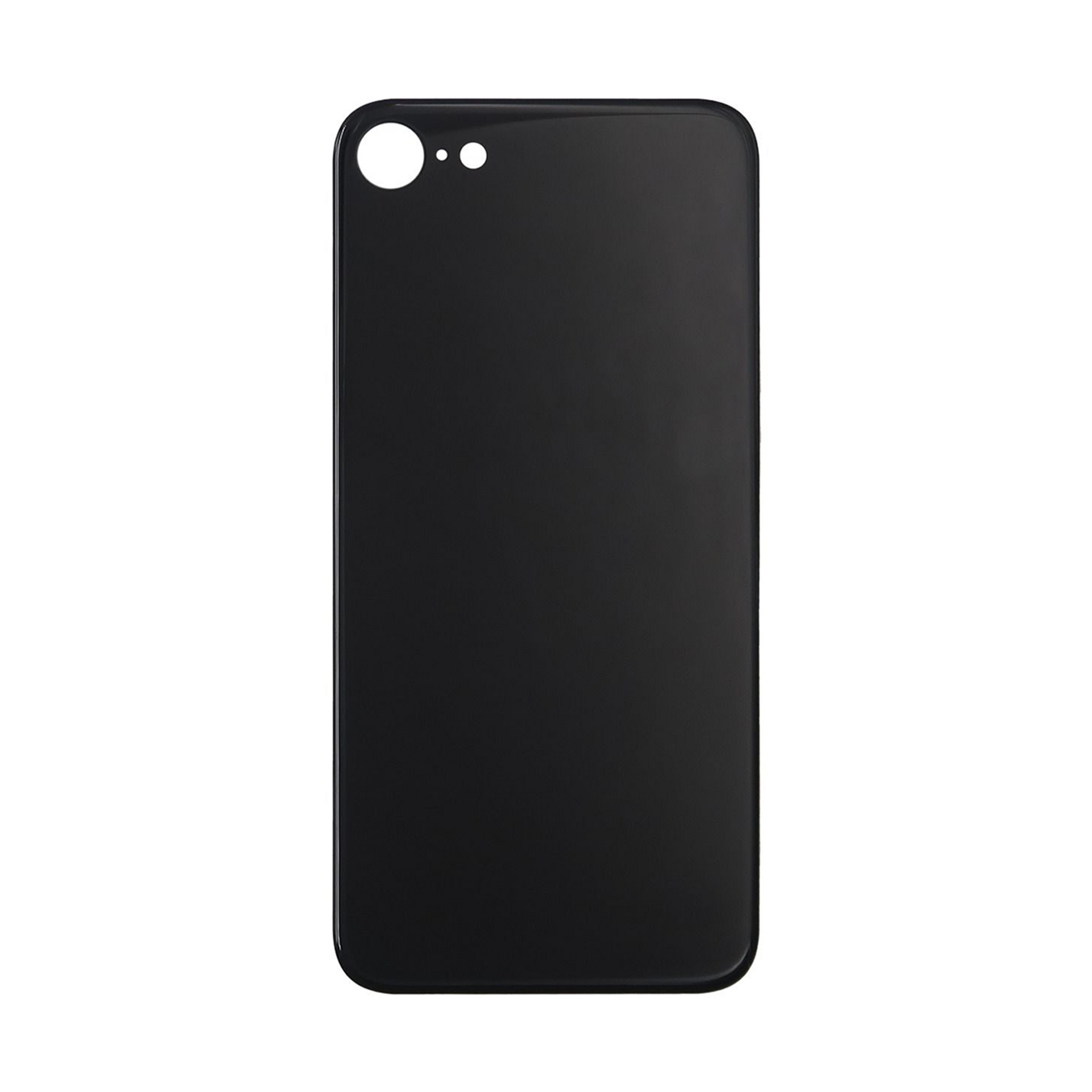 For Apple iPhone 8 Back Glass, Enlarged Camera Frame Black Compatible