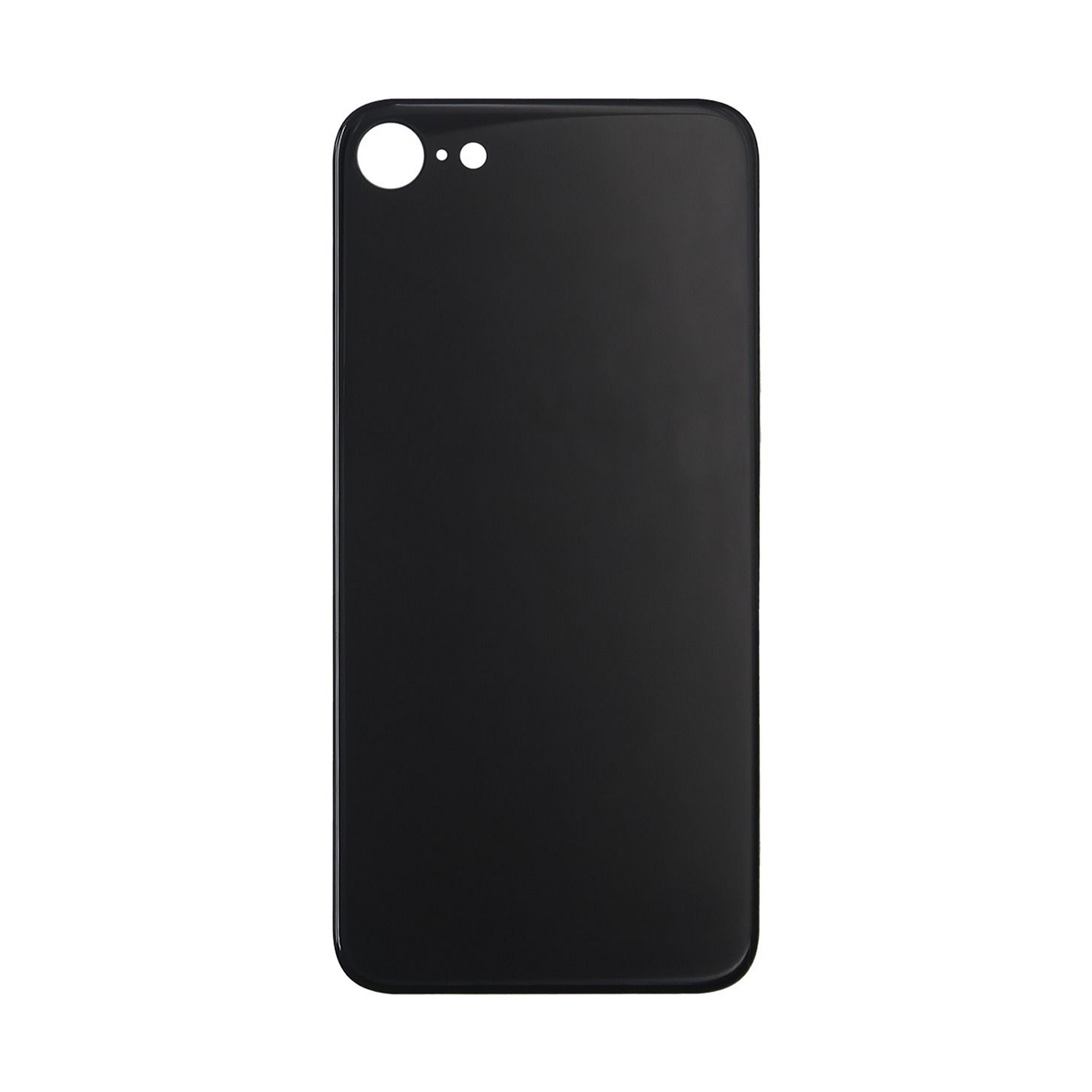 For Apple iPhone 8 Back Glass, Enlarged Camera Frame Black Compatible