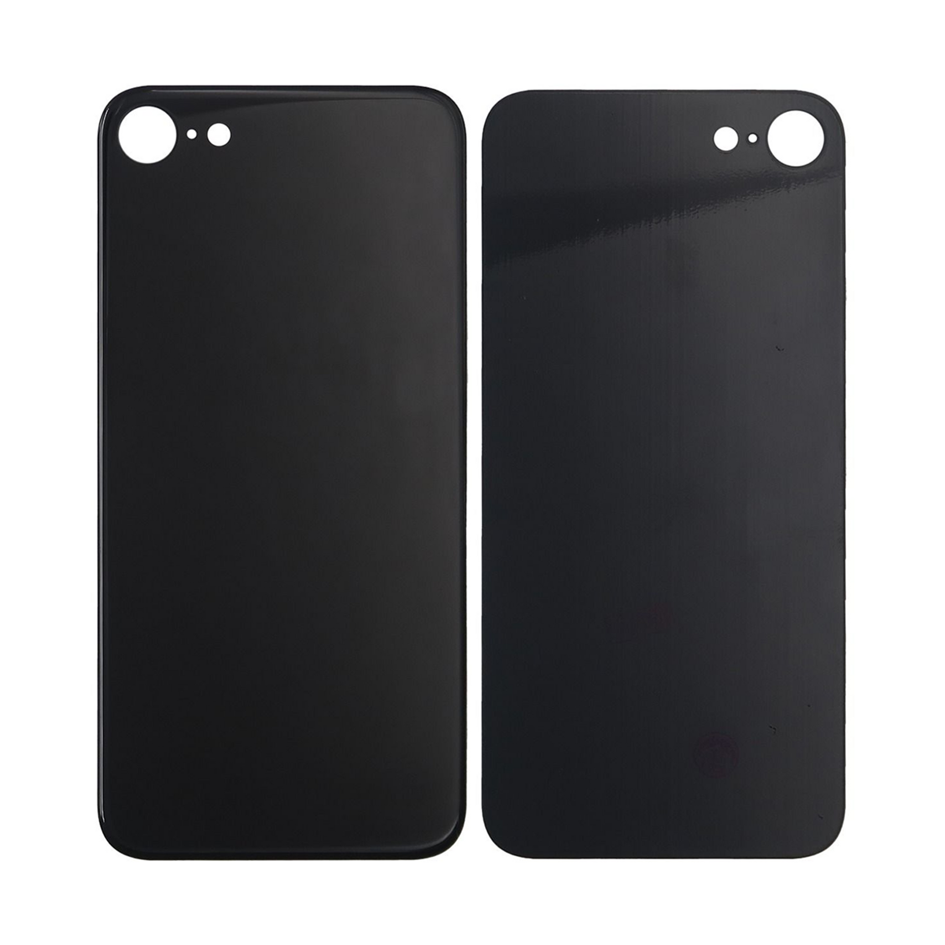 For Apple iPhone 8 Back Glass, Enlarged Camera Frame Black Compatible