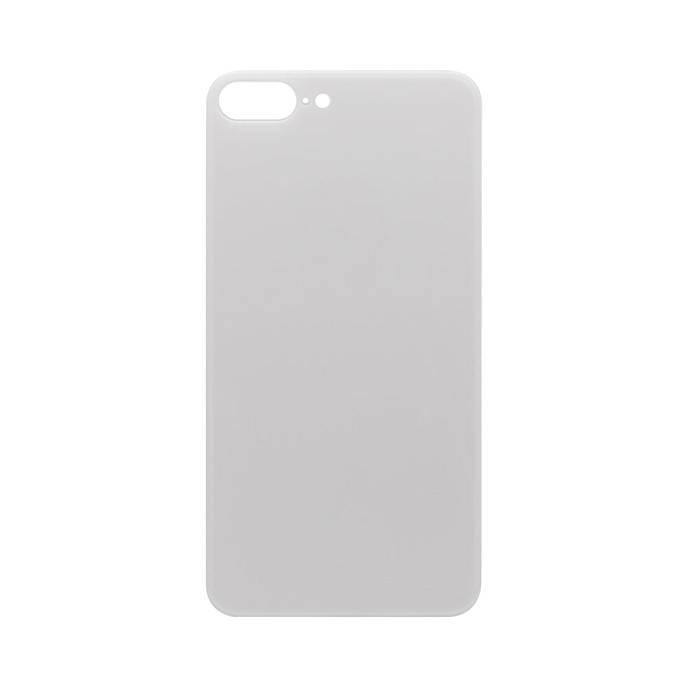 For Apple iPhone 8 Plus Back Glass, Enlarged Camera Frame White Compatible
