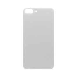 For Apple iPhone 8 Plus Back Glass, Enlarged Camera Frame White Compatible