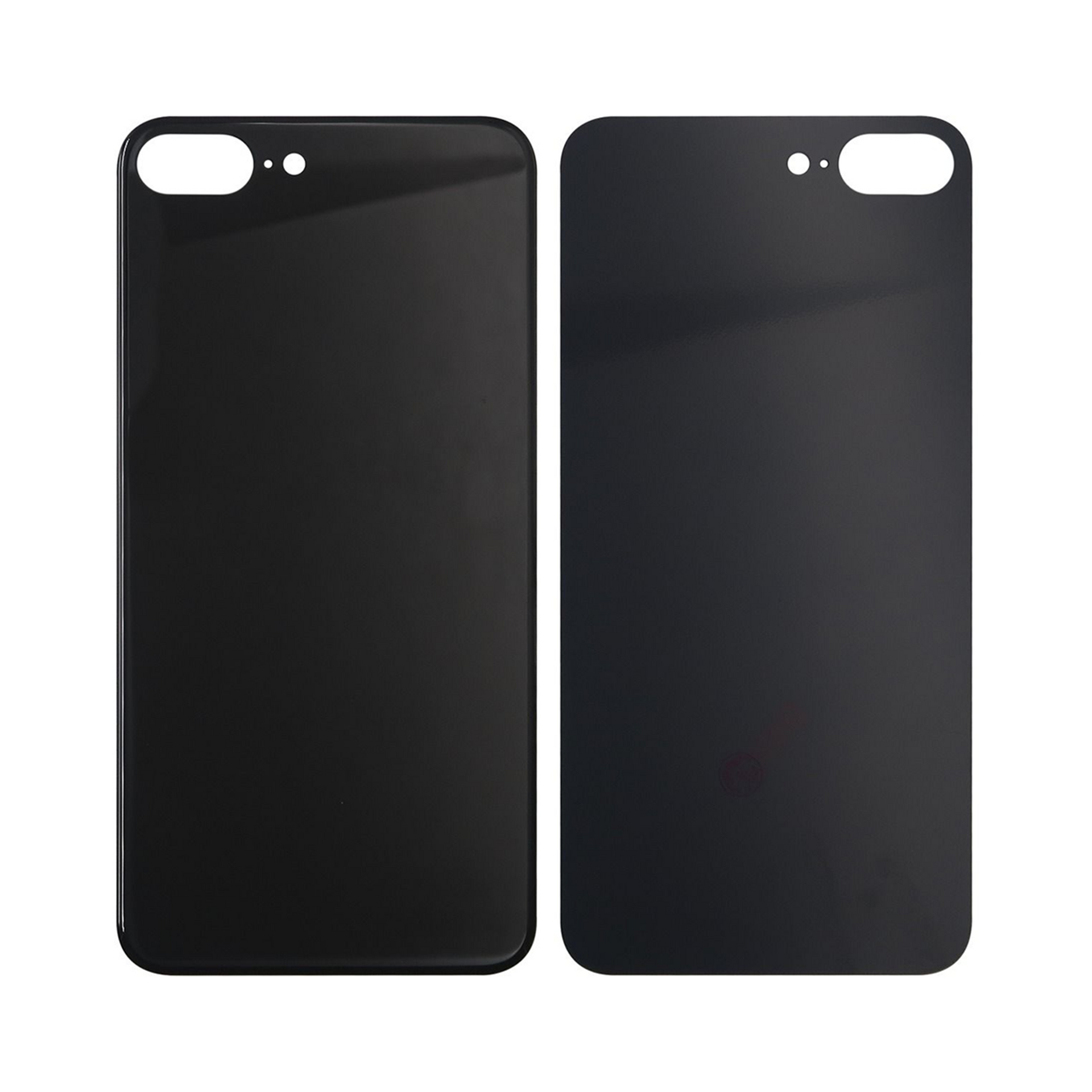 For Apple iPhone 8 Plus Back Glass, Enlarged Camera Frame Black Compatible