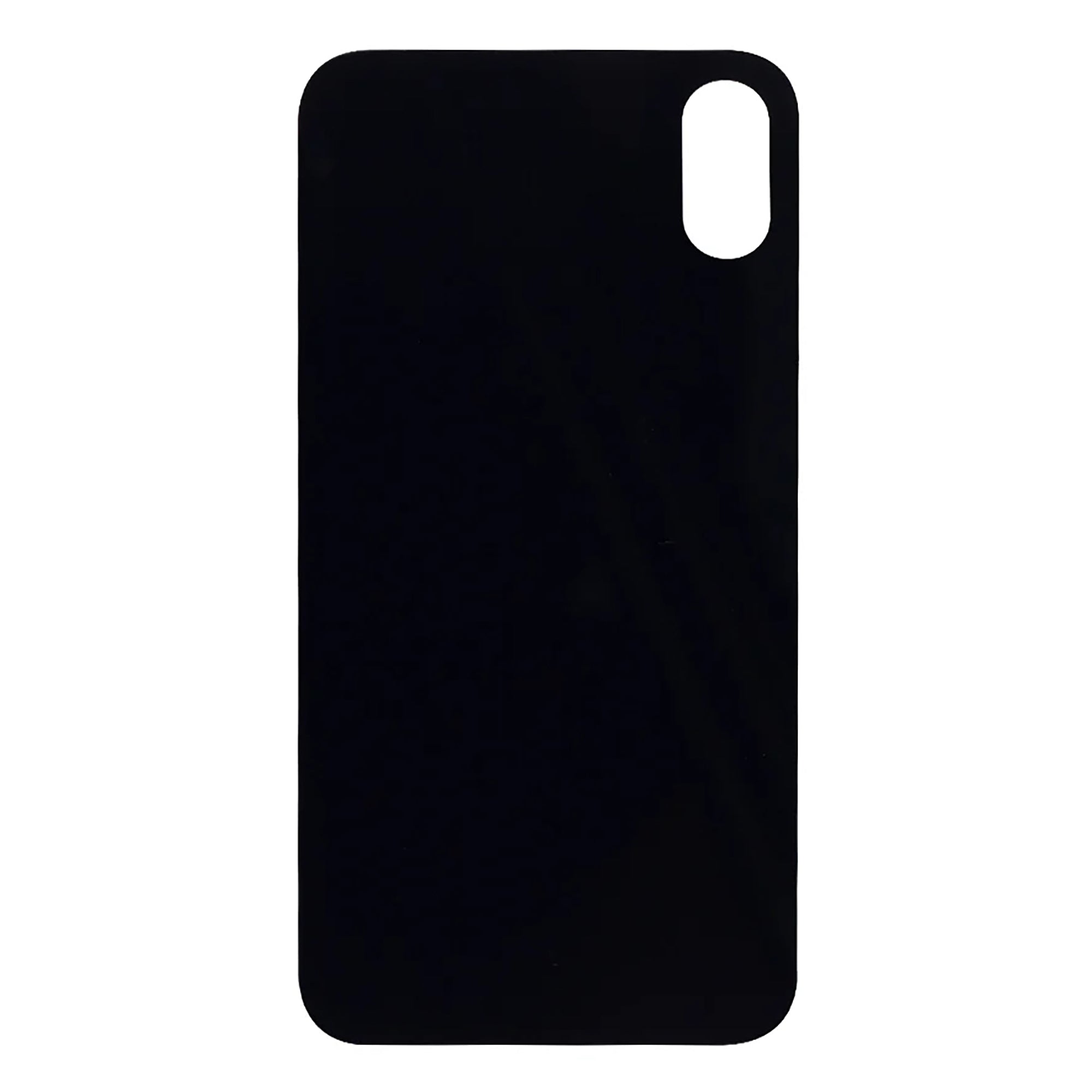 For Apple iPhone X Back Glass, Enlarged Camera Frame Black Compatible