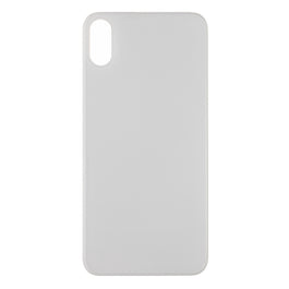 For Apple iPhone X Back Glass, Enlarged Camera Frame White Compatible