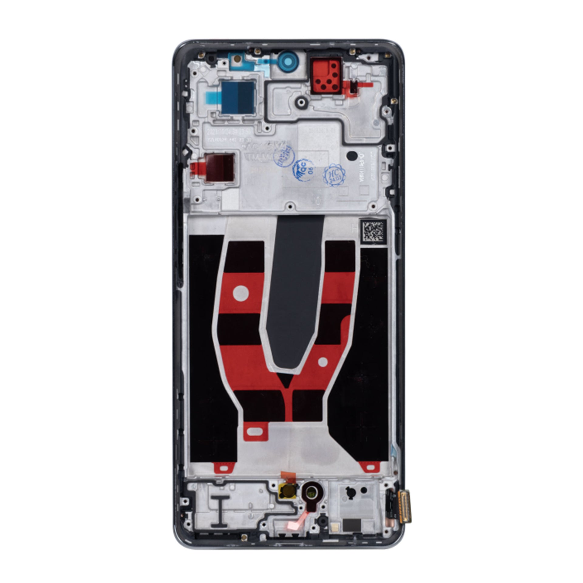 Oppo Reno 10 Display And Digitizer With Frame Silvery Grey OEM