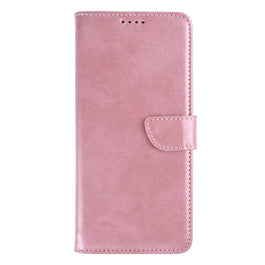 Rixus Bookcase For Samsung Galaxy S24, S25 Pink
