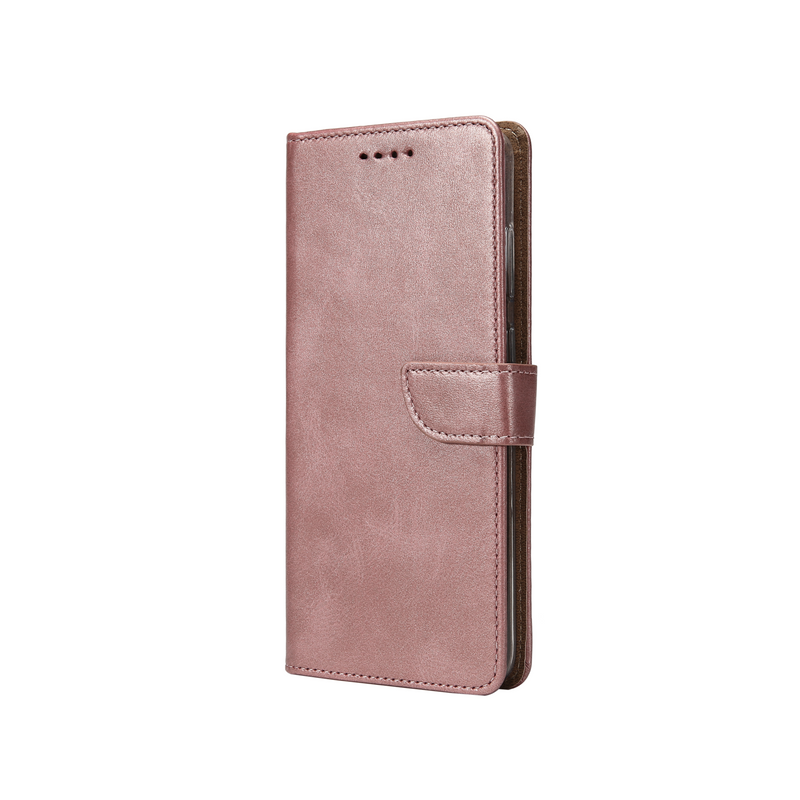 Rixus Bookcase For Samsung Galaxy S24, S25 Pink