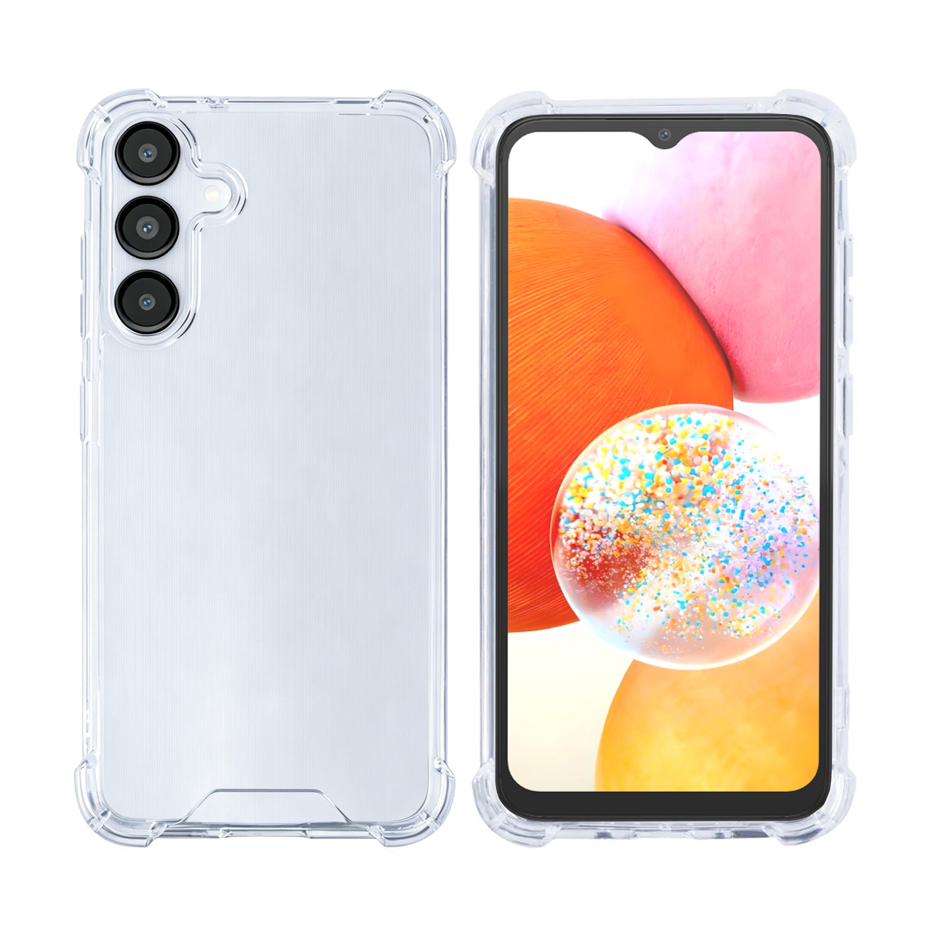 Rixus  Anti-Burst Case For Samsung Galaxy A14 5G Transparent