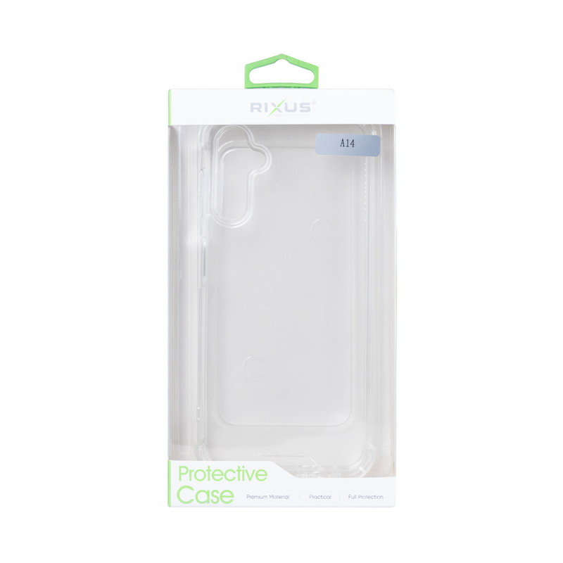 Rixus For Samsung Galaxy A14 5G Anti-Burst Case Transparent