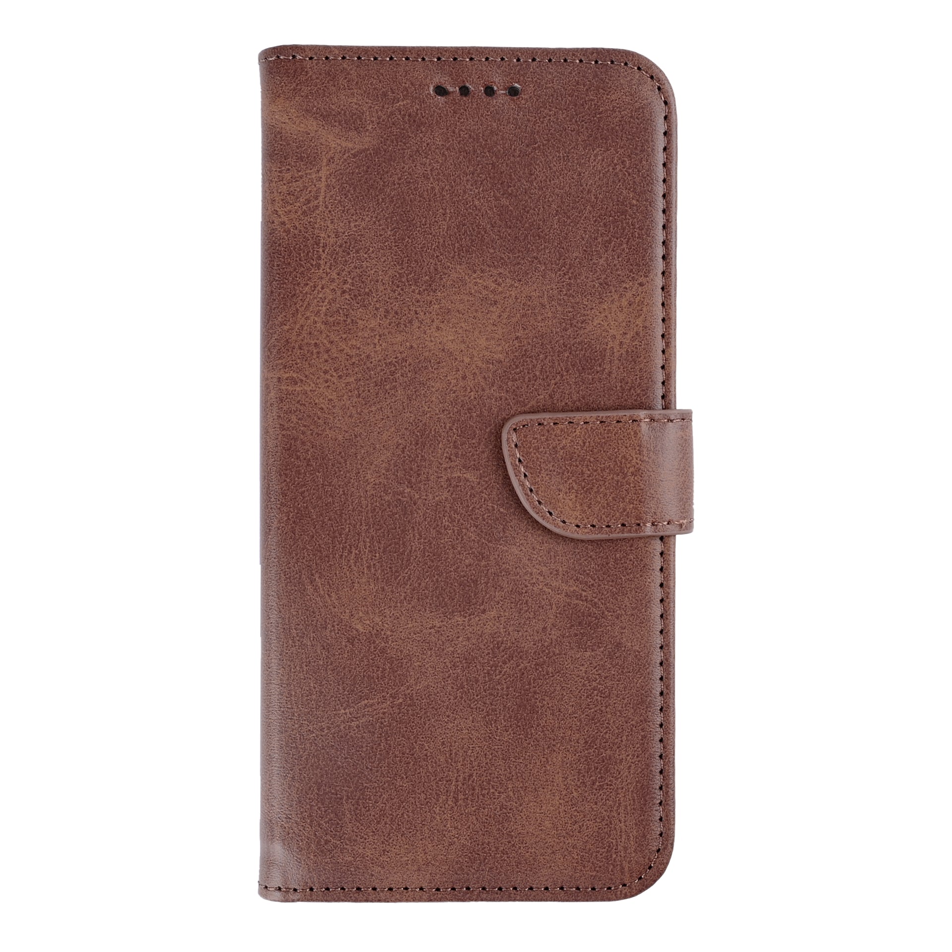 Rixus Bookcase For Samsung Galaxy S24, S25 Brown