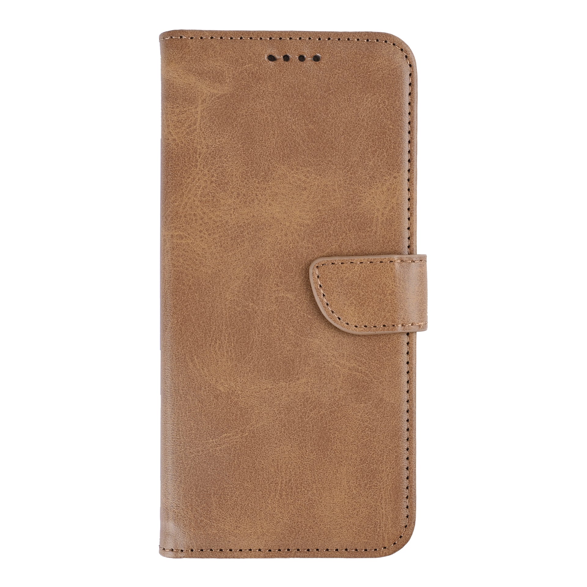 Rixus Bookcase For Samsung Galaxy S24, S25 Light Brown