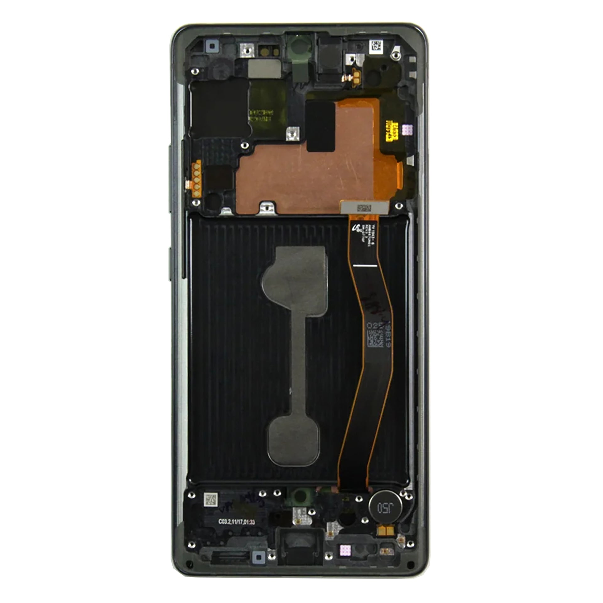 Samsung Galaxy S10 Lite G770F Display And Digitizer With Frame Prism Black Service Pack