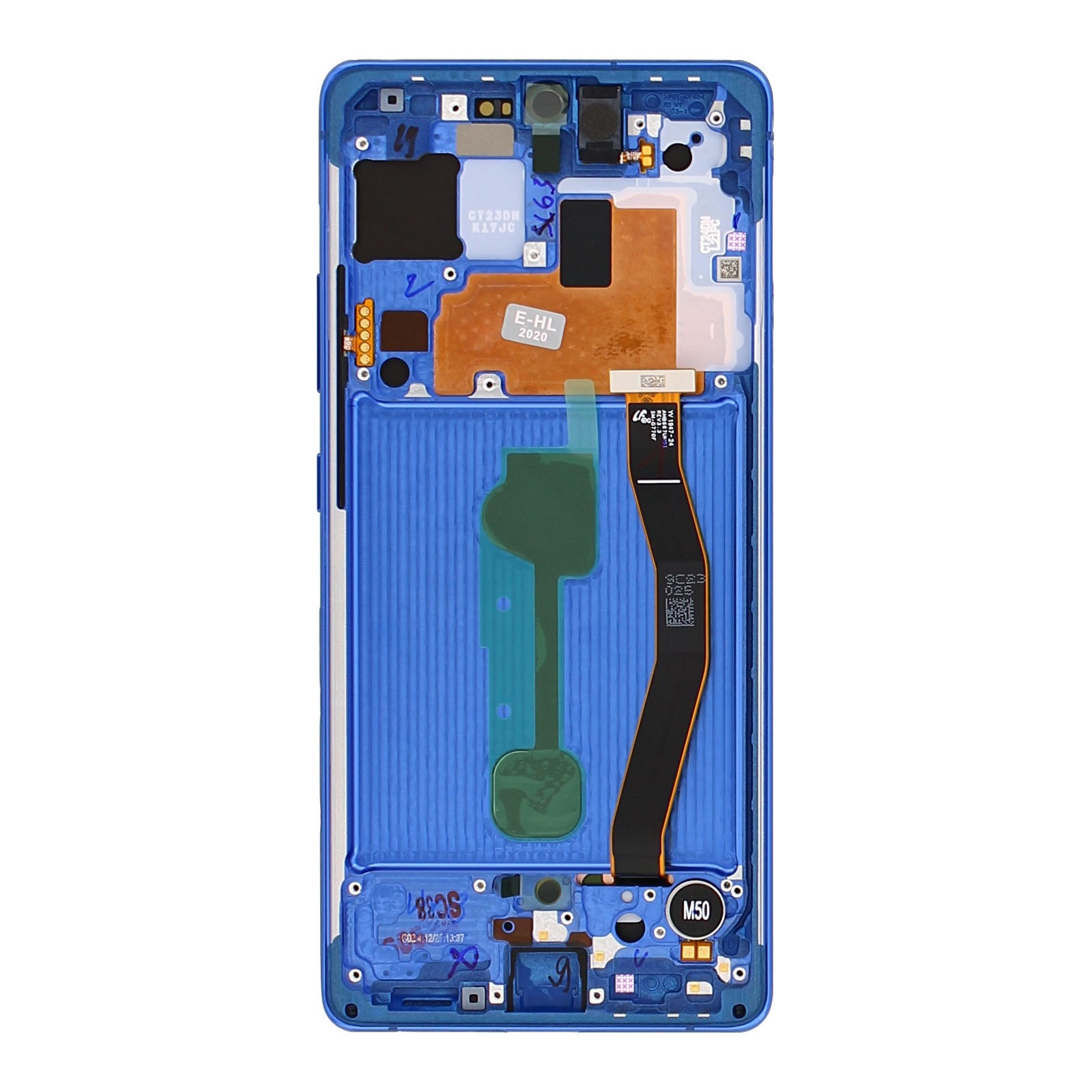 Samsung Galaxy S10 Lite G770F Display And Digitizer With Frame Prism Blue Service Pack