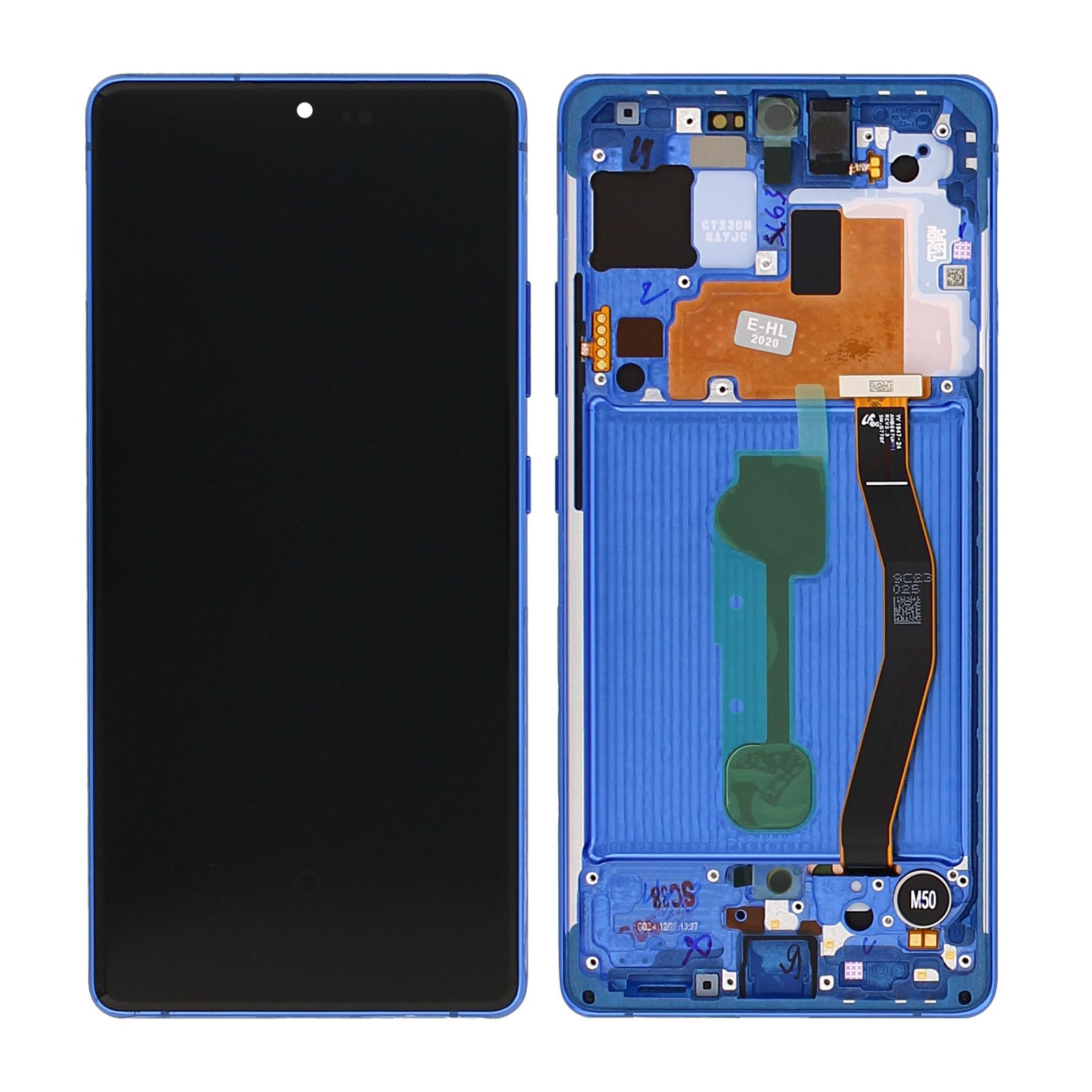 Samsung Galaxy S10 Lite G770F Display And Digitizer With Frame Prism Blue Service Pack