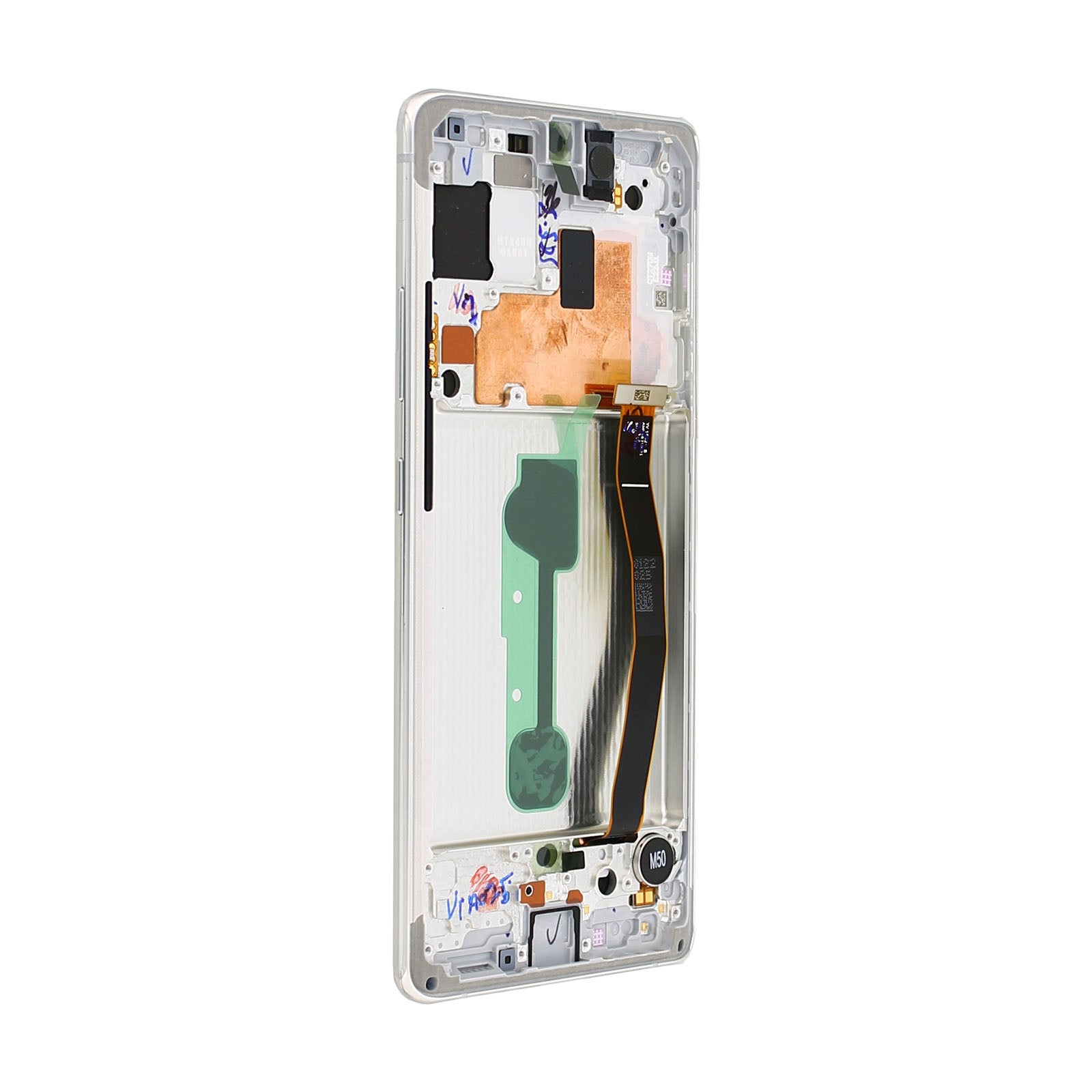 Samsung Galaxy S10 Lite G770F Display And Digitizer With Frame Prism White Service Pack