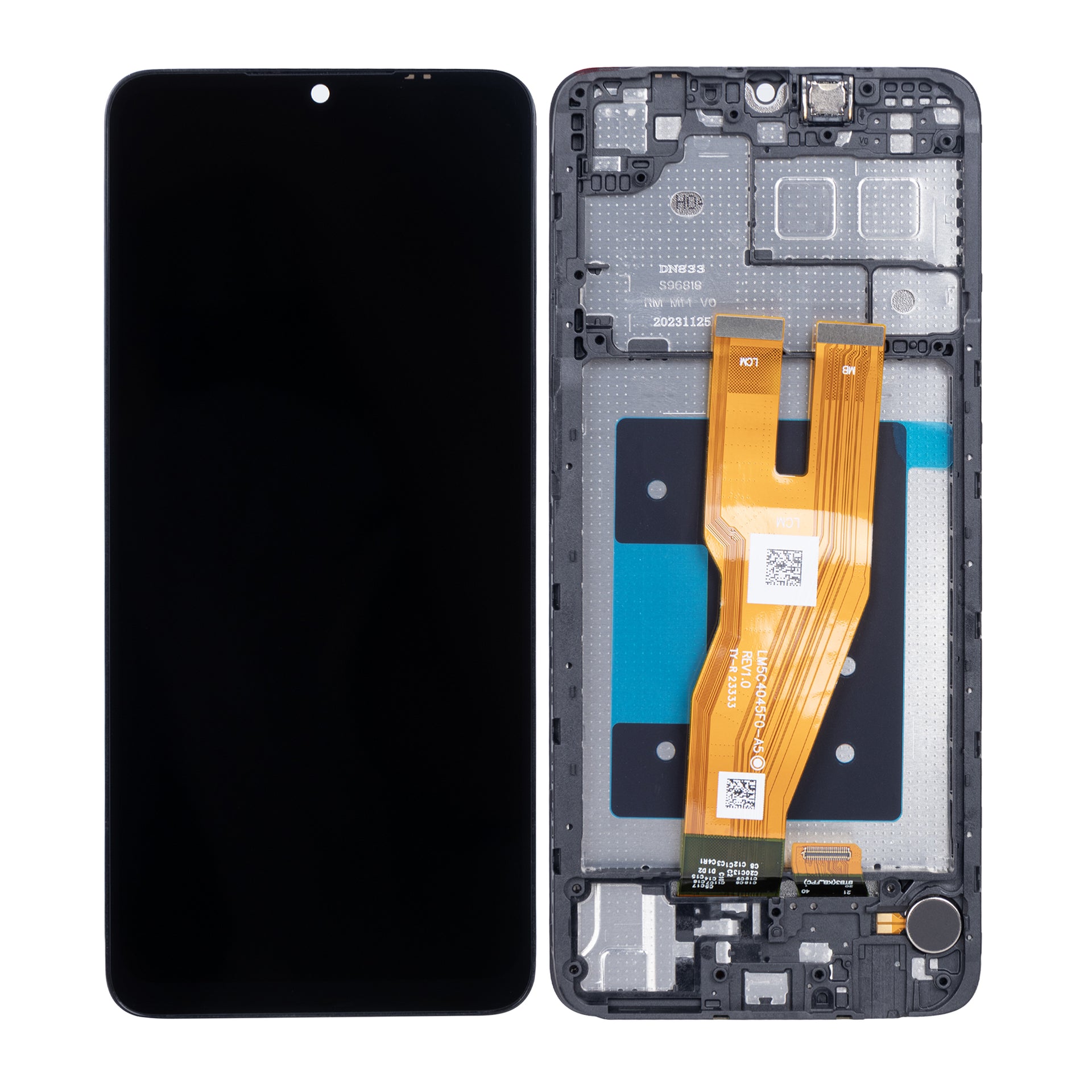 Samsung Galaxy A05 A055F Display And Digitizer With Frame Black OEM