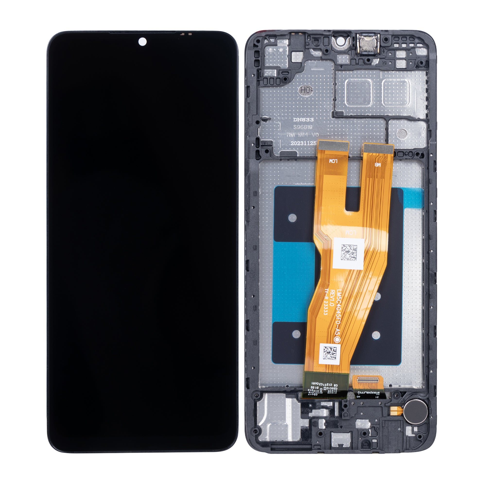 Samsung Galaxy A05 A055F Display And Digitizer With Frame Black OEM