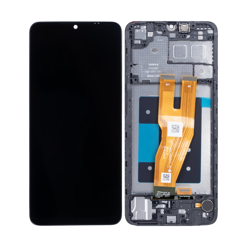 Samsung Galaxy A05 A055F Display And Digitizer With Frame Black SOFT-OLED