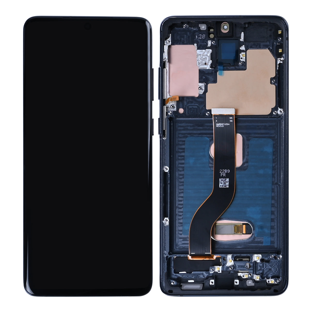 Samsung Galaxy S20 Plus G985F, S20 Plus 5G G986F Display And Digitizer With Frame Grey Soft-OLED