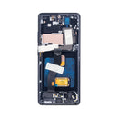 Samsung Galaxy S21 Ultra 5G G998B Display And Digitizer With Frame Phantom Black Soft-OLED