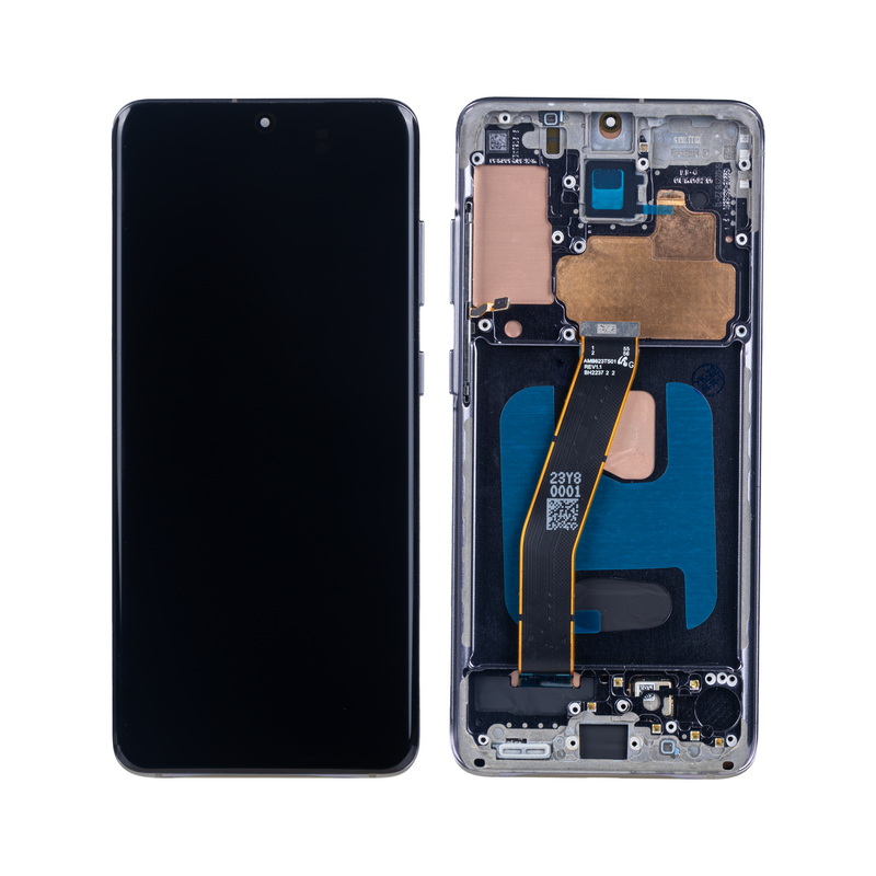 Samsung Galaxy S20 G980F, S20 5G G981F Display And Digitizer With Frame Cosmic Grey Soft-OLED