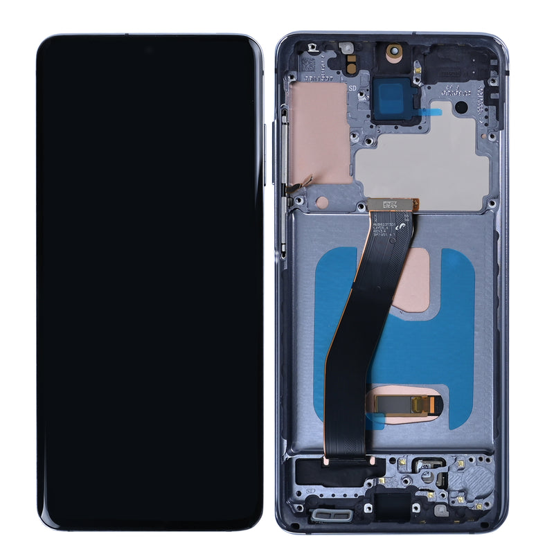 Samsung Galaxy S20 G980F Display And Digitizer With Frame Cosmic Grey Soft-OLED