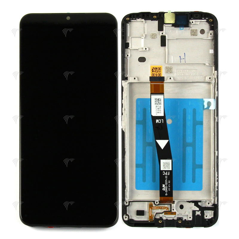 Samsung Galaxy A22 5G A226B Display And Digitizer With Frame Black Service Pack