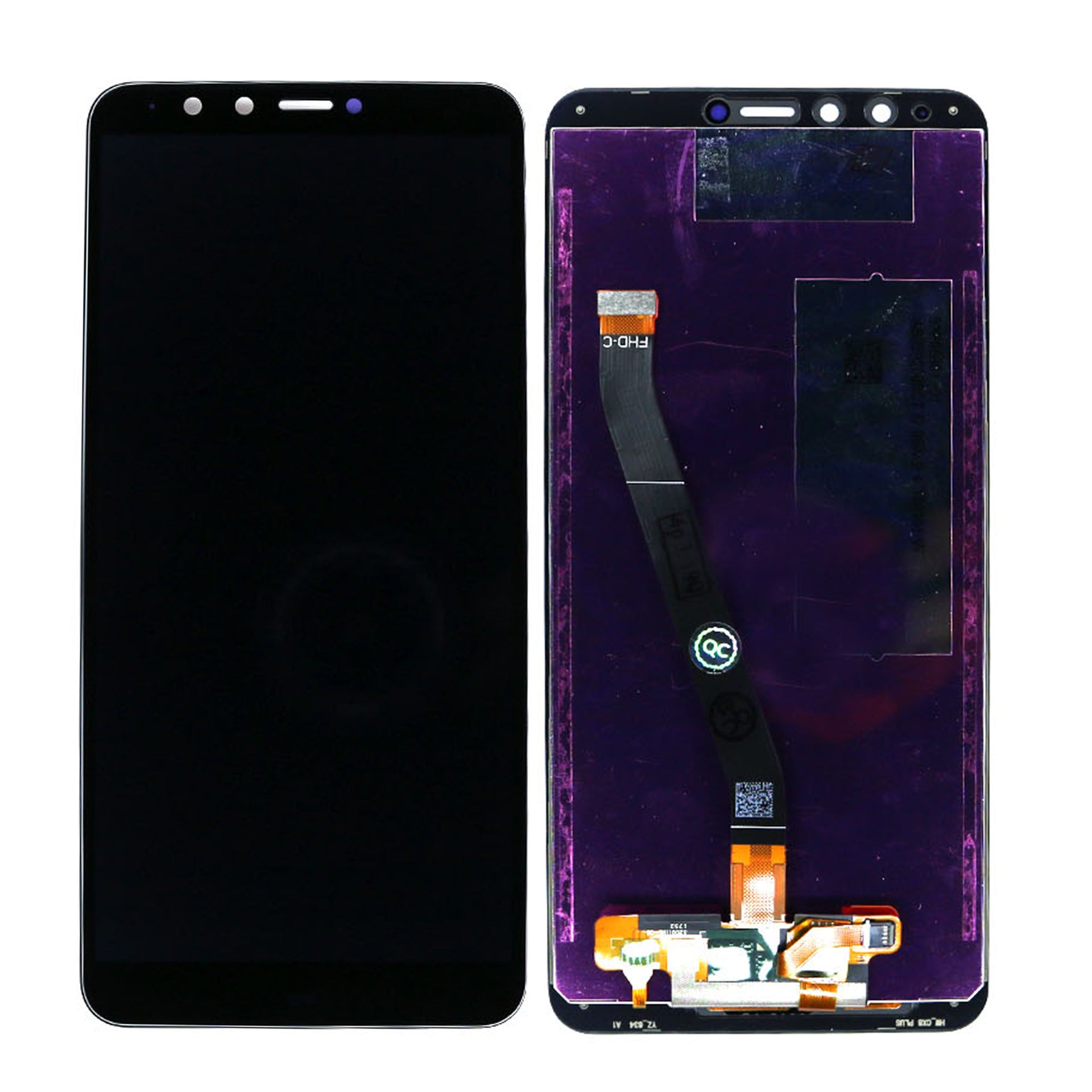 Huawei Y9 (2018) Display And Digitizer Without Frame Black OEM