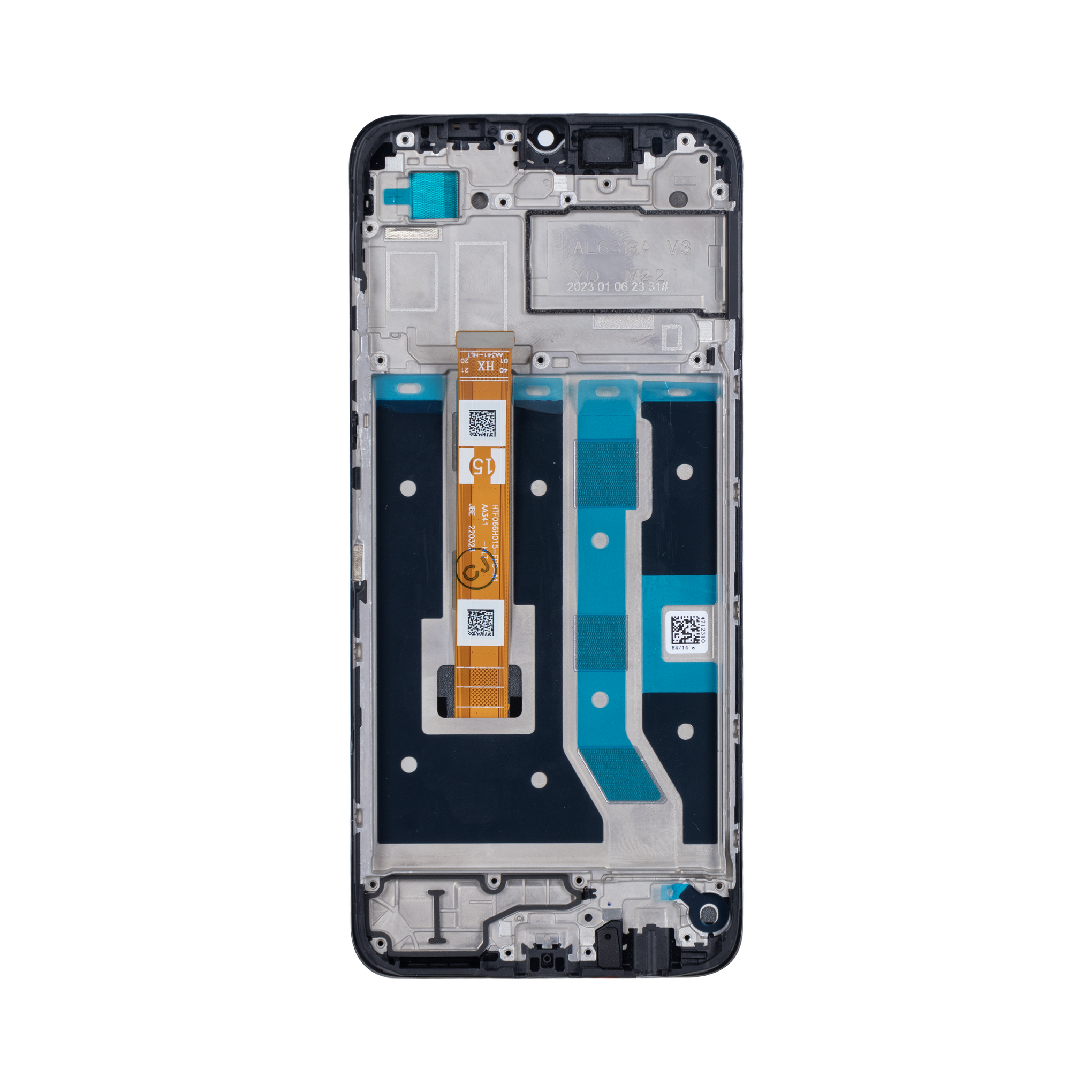 Oppo A17 Display And Digitizer With Frame Black OEM