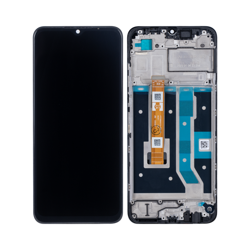 Oppo A17 CPH2477 Display And Digitizer With Frame Black OEM