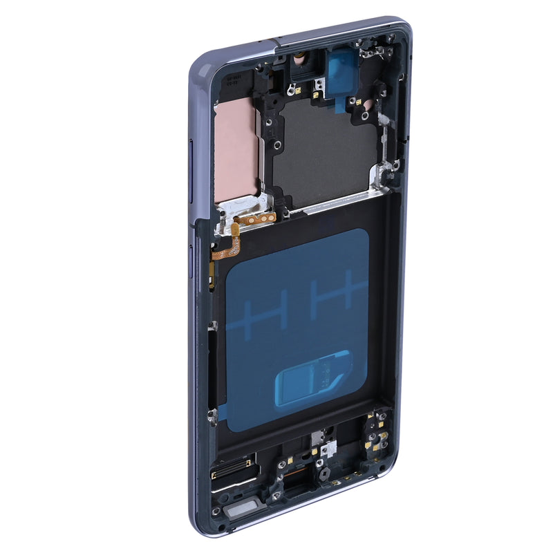 Samsung Galaxy S21 G991B Display And Digitizer With Frame Phantom Gray Soft-OLED