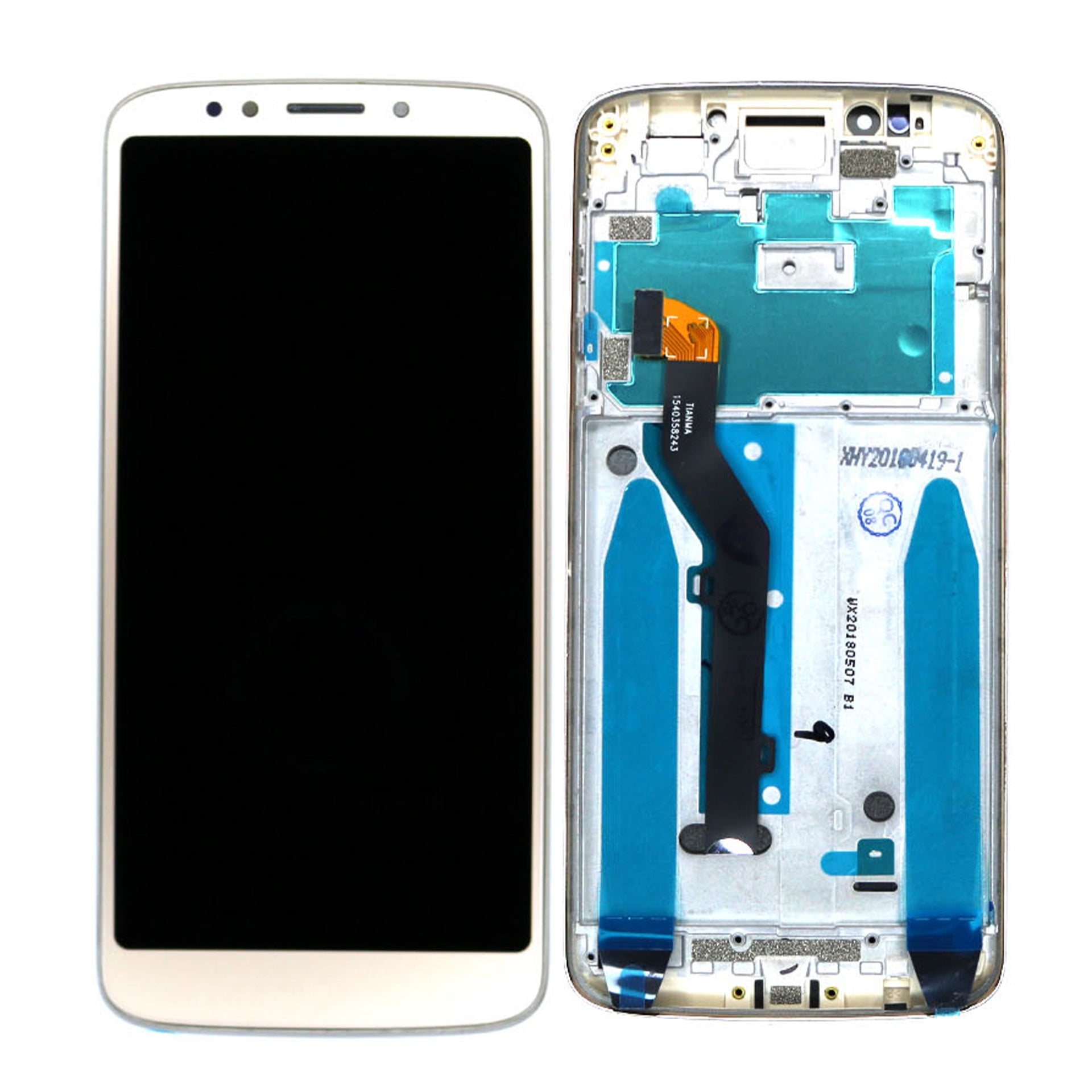 Motorola Moto G6 Play Display and Digitizer With Frame Gold OEM
