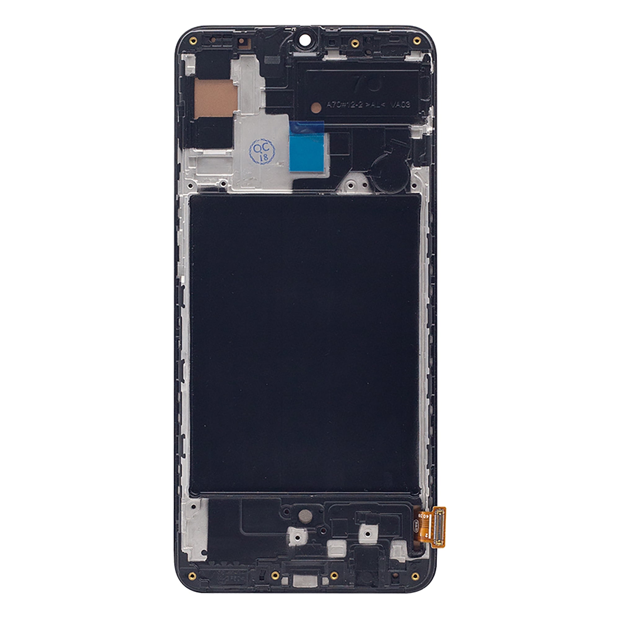 Samsung Galaxy A70 A705F Display And Digitizer With Frame Black Soft-OLED
