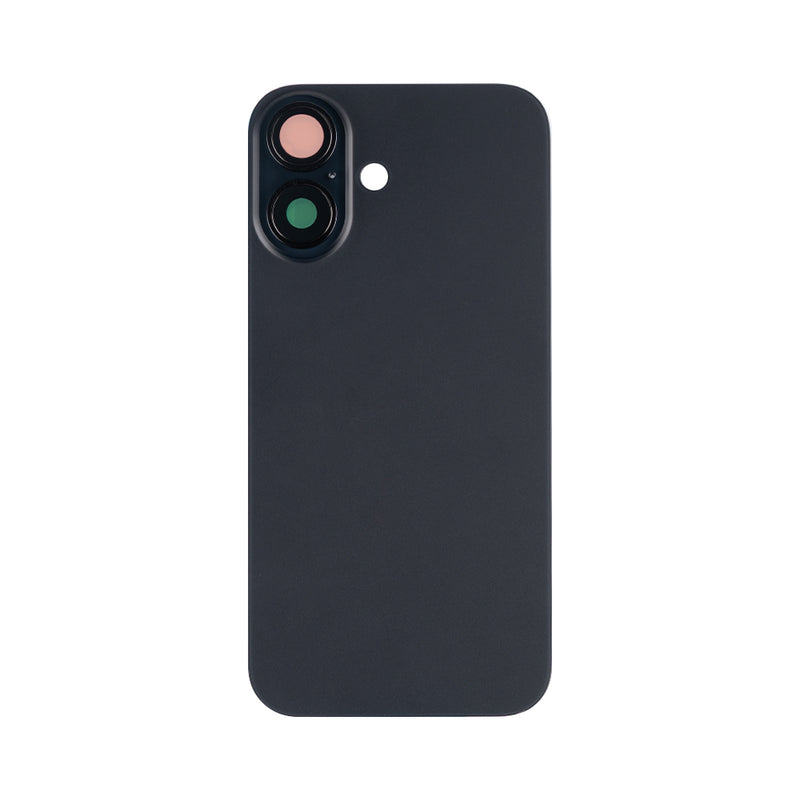For iPhone 16 Extra Glass Without NFC, Enlarged Camera Frame Black