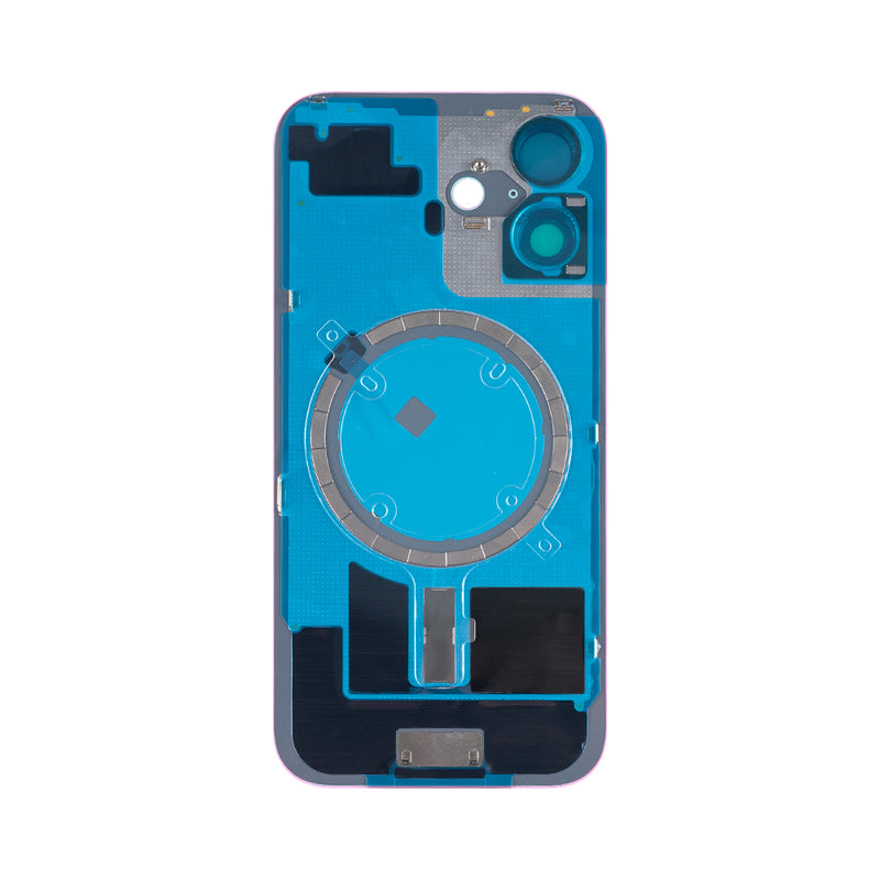 For iPhone 16 Extra Glass Without NFC, Enlarged Camera Frame Pink