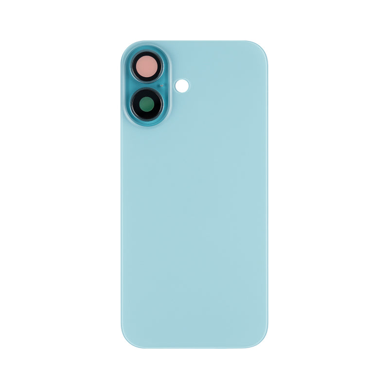 For iPhone 16 Extra Glass Without NFC, Enlarged Camera Frame Teal