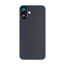 For iPhone 16 Plus Extra Glass Without NFC, Enlarged Camera Frame Black