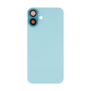 For Apple iPhone 16 Plus Back Glass Without NFC, Enlarged Camera Frame Teal Compatible