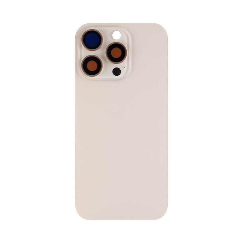 For iPhone 16 Pro Extra Glass Without NFC, Enlarged Camera Frame Desert Titanium