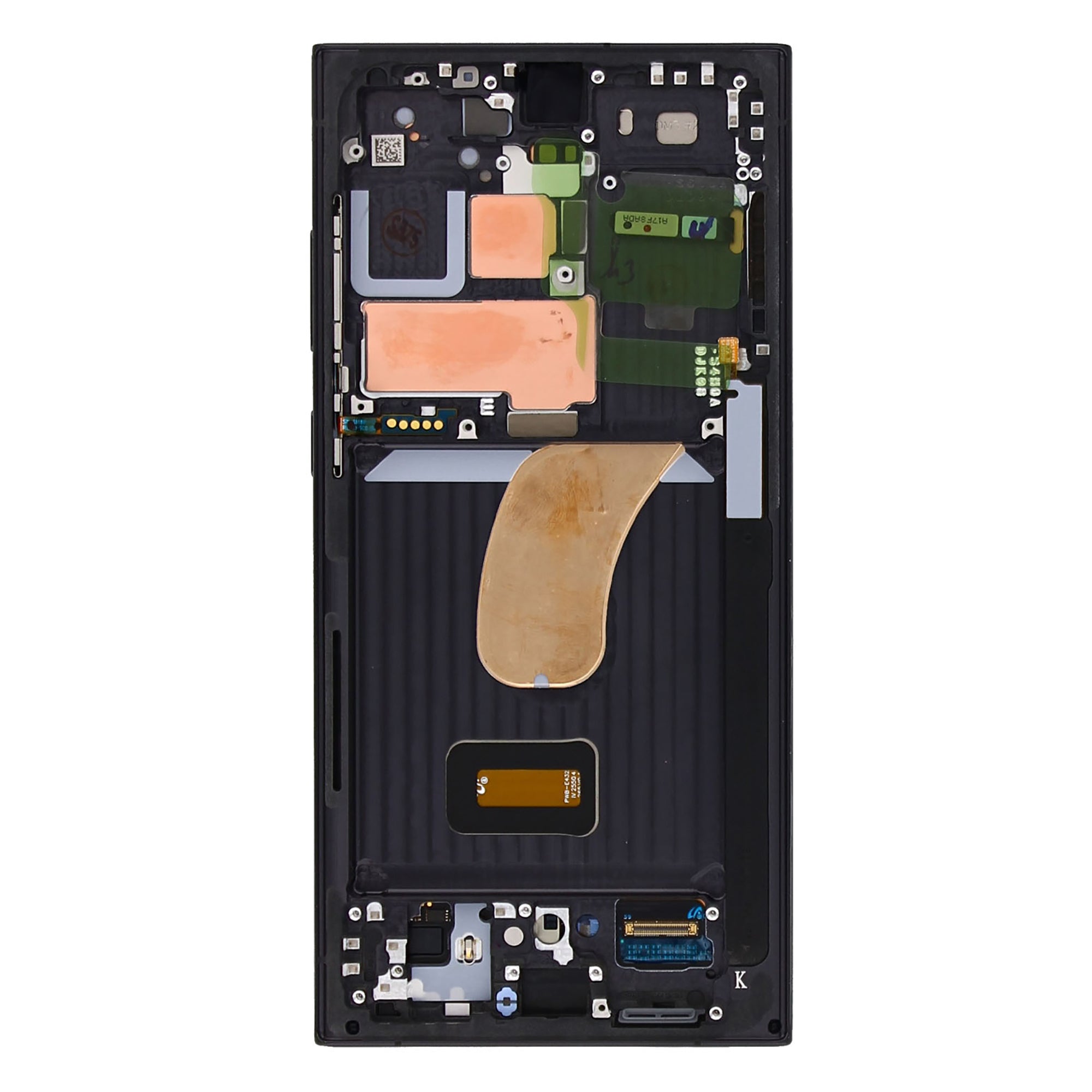 Samsung Galaxy S23 Ultra S918B Display And Digitizer With Frame Phantom Black Service Pack