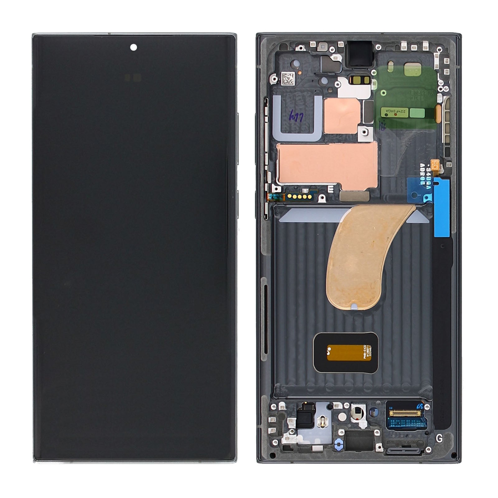 Samsung Galaxy S23 Ultra S918B Display And Digitizer With Frame Green Service Pack